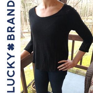 Lucky Brand Lace Detail Top